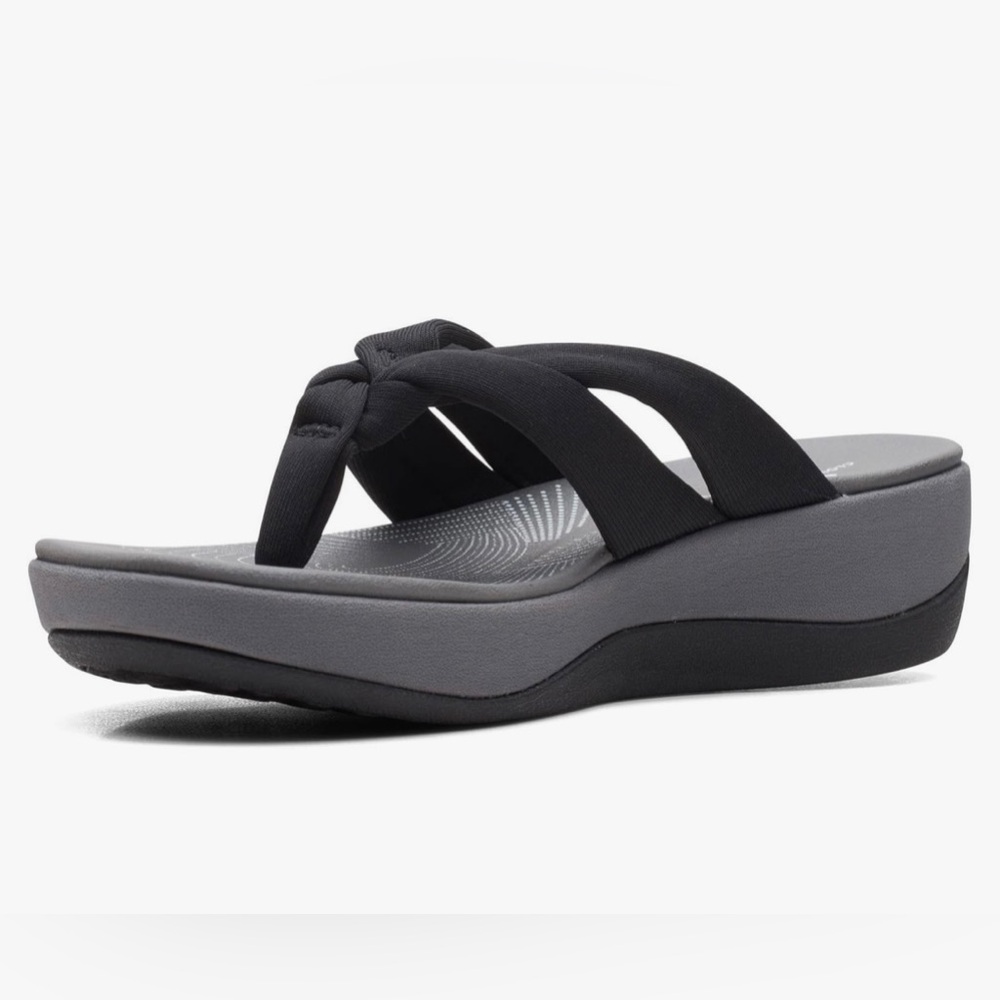 Clarks Women’s Flip Flop Arla Kaylie, Black Size 8